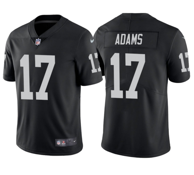 Toddlers Las Vegas Raiders #17 Davante Adams Black Vapor Limited Stitched Jersey
